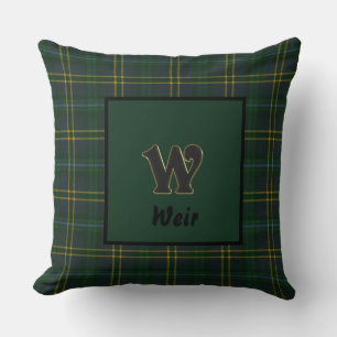 Weir Modern Original Scottish Tartan Throw Pillow