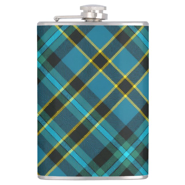 Weir Tartan Hip Flask (Front)