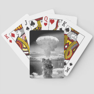 Weird and Wacky Nuclear Blast Mushroom Cloud Playing Cards