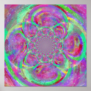 Weird art, cool vibes art print