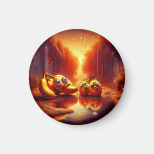 Weird Banana Creatures In The Hall Of Fire Magnet