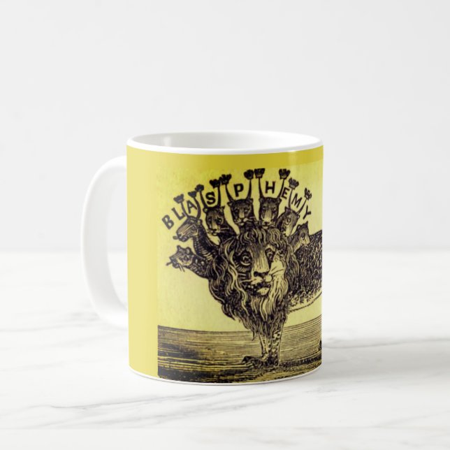 Weird Book of Revelation Beast Mug (Front Left)