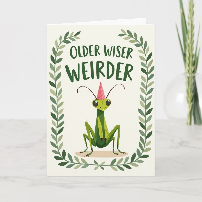 Weird Bug Birthday Card (Front)