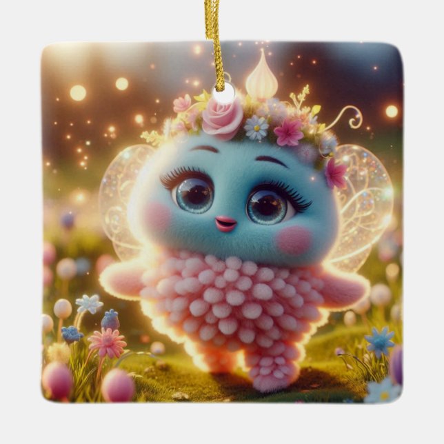 Weird but Cute Ceramic Ornament (Front)