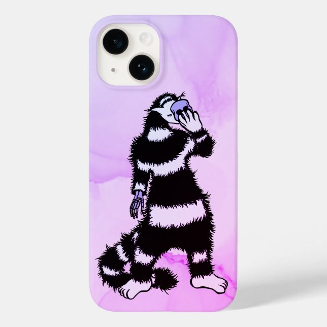 Weird Cat Skull Mask Whimsical Gothic Case-Mate iPhone Case (Back)