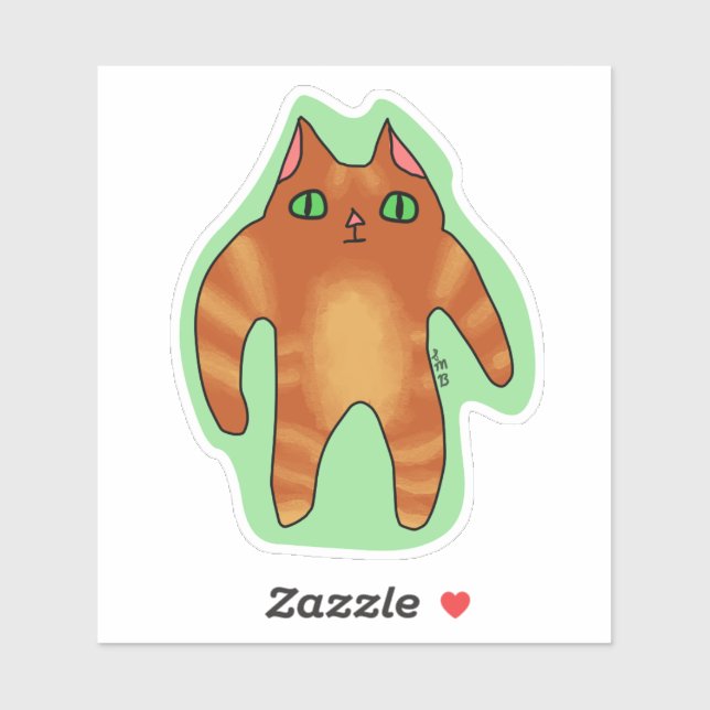 Weird Cat Sticker (Feuille)