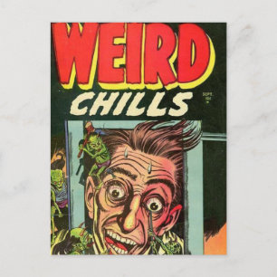 Weird Chills Comic book Postcard