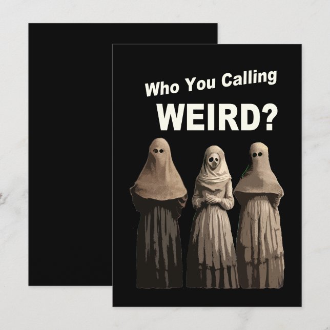 Weird Cool Card For Any Occasion Greeting Card (Front/Back)