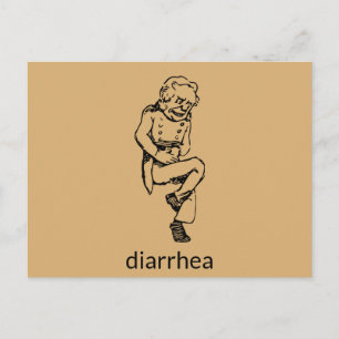 Weird Diarrhea Guy Postcard