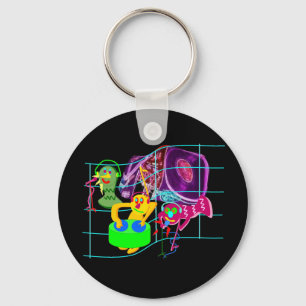 Weird DJ's Party Keychain