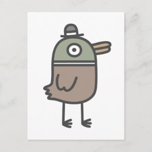 Weird Duck Postcard