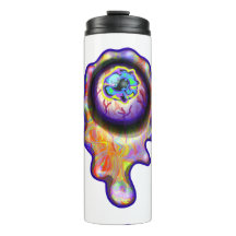 Weird Eyeball Emoji Paint Drip Art M13