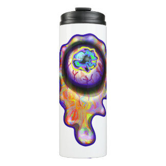 Weird Eyeball Emoji Paint Drip Art M13 Thermal Tumbler