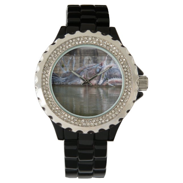 Weird Fantasy Anglerfish Graffiti Watch (Front)
