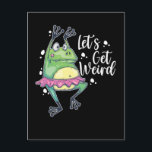 Weird Frog Funny Dancing Amphibian Postcard<br><div class="desc">Weird Frog Funny Dancing Amphibian. Funny Weird Frog.</div>