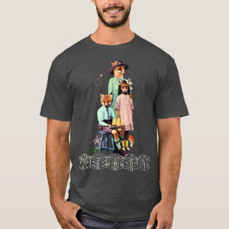 Weird funny artful fox design Premium T-Shirt
