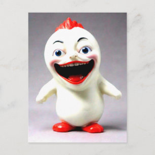 Weird Funny Figurine Postcard