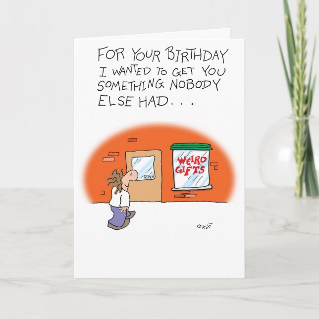 Weird Gifts Card (Front)