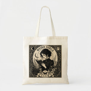 Weird Girls Club Gothic Art Nouveau Tote Bag