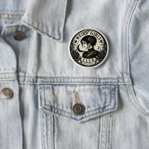 Weird Girls Club Official Member Button