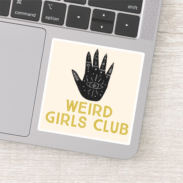 Weird girls club sticker (Detail)