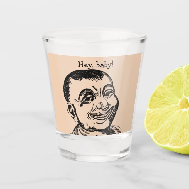 Weird Guy  Shot Glass (Front)