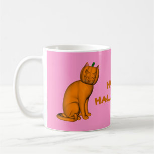 Weird Halloween Cat Coffee Mug