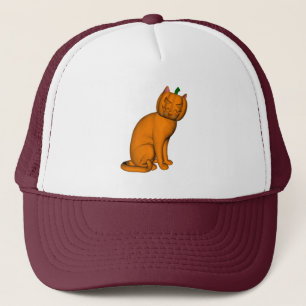 Weird Halloween Cat Trucker Hat