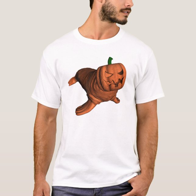 Weird Halloween Walrus T-Shirt (Front)