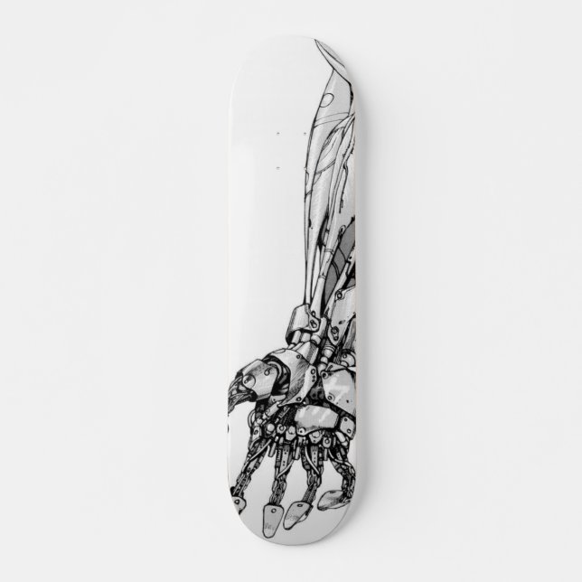 Weird irobot Arm Custom Skate Board (Front)