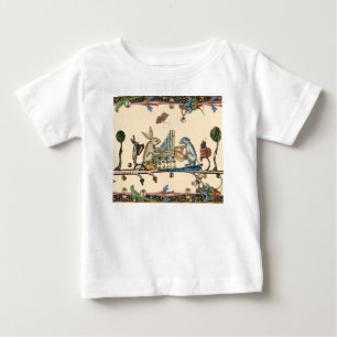 WEIRD MEDIEVAL BESTIARY MAKING MUSIC,Rabbit, Baby T-Shirt