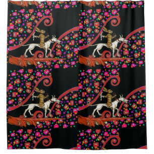 WEIRD MEDIEVAL BESTIARY Rabbit Riding a White Dog