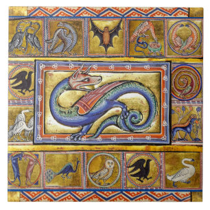 WEIRD MEDIEVAL BESTIARY,SCITALIS LEGENDARY SERPENT TILE