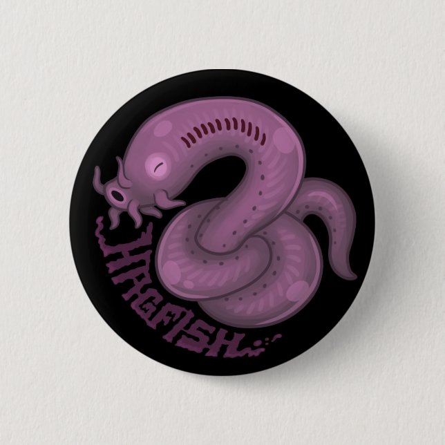 WEIRD NATURE: The Hagfish 2 Inch Round Button (Front)