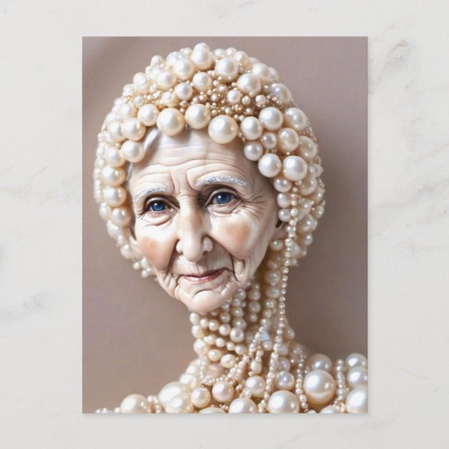 Weird Pearl Granny  Postcard (Front)