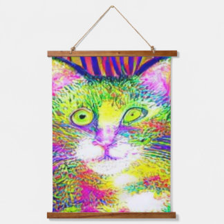 weird psychedelic kool katz 32 hanging tapestry
