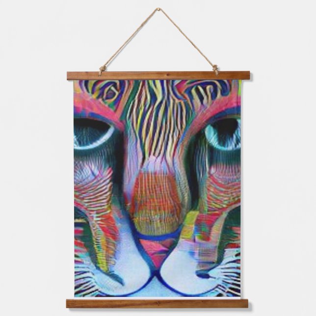 weird psychedelic kool katz 34 hanging tapestry (Front)
