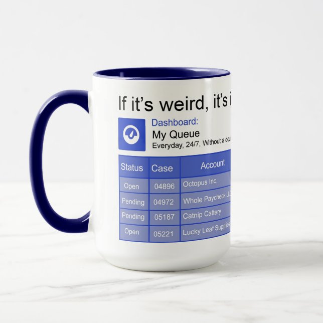 Weird Queue Mug (Left)