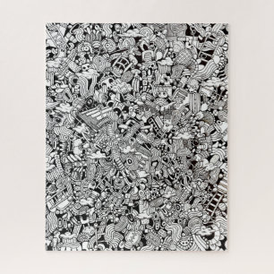 Weird Shapes Detailed Cartoon Difficult Jigsaw Puzzle