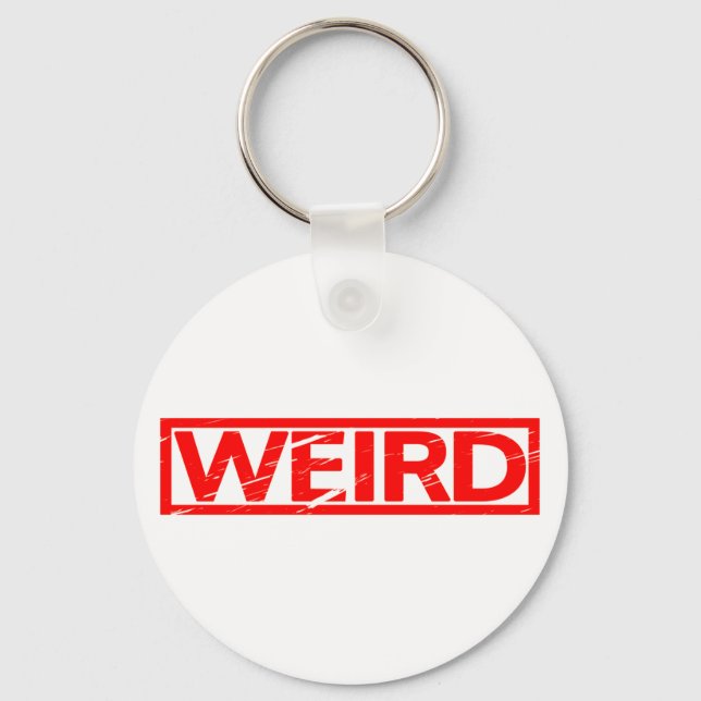 Weird Stamp Keychain (Front)