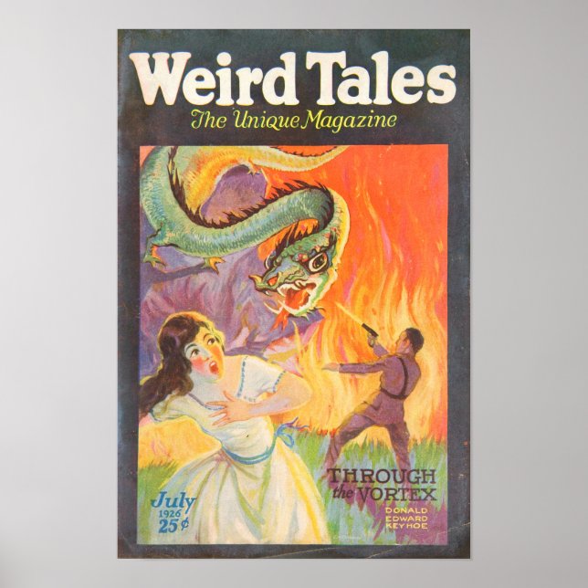 Weird Tales Through the Vortex 1926 Cover Poster (Front)