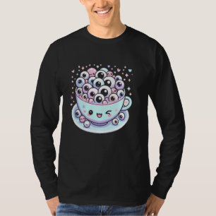 Weird Tea Pun Weirdcore Aesthetic Eyeball Tea Love T-Shirt