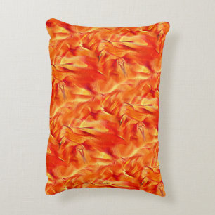 Weird texture very satin tone, much reddish golden accent pillow