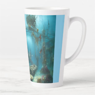 Weird underwater habitat latte mug