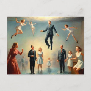 Weird Underwater People Postcard