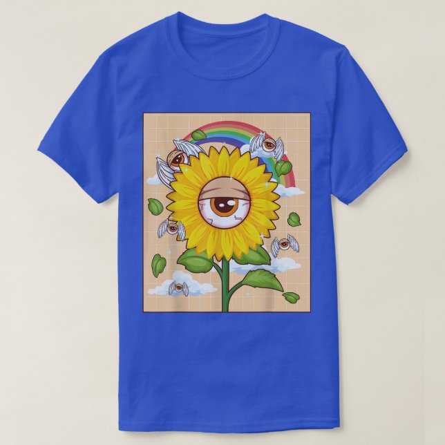 Weirdcore Aesthetic Kawaii Sunflower Eye Winged Ey T-Shirt