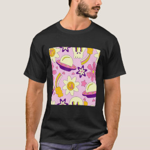 Weirdcore Kidcore Aesthetic Trippy Smile Happy Fac T-Shirt