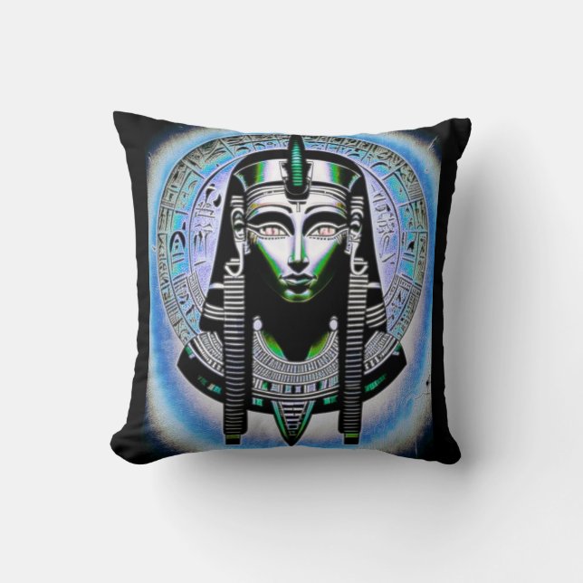 WeirdEgypt 10 Throw Pillow (Front)