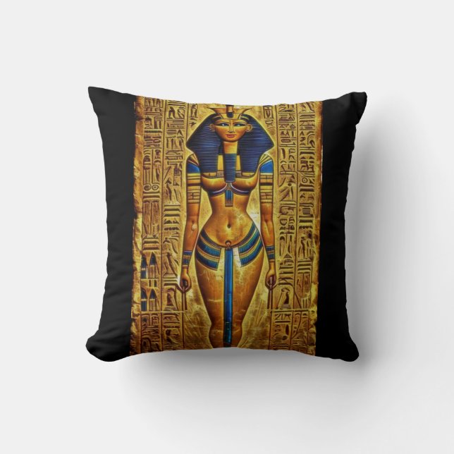 WeirdEgypt 6 Throw Pillow (Front)