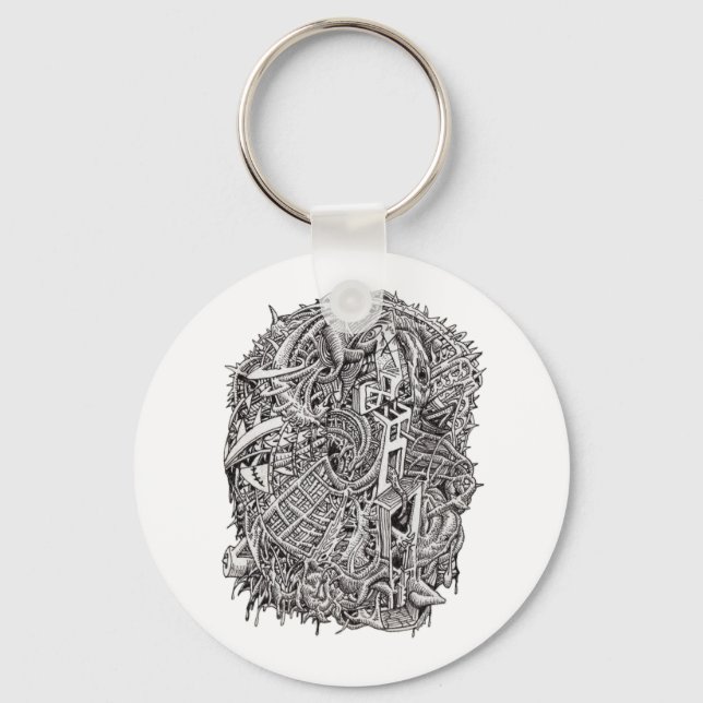 Weirdhead by Brian Benson Keychain (Front)